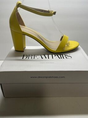 Dream pairs Yellow block heels